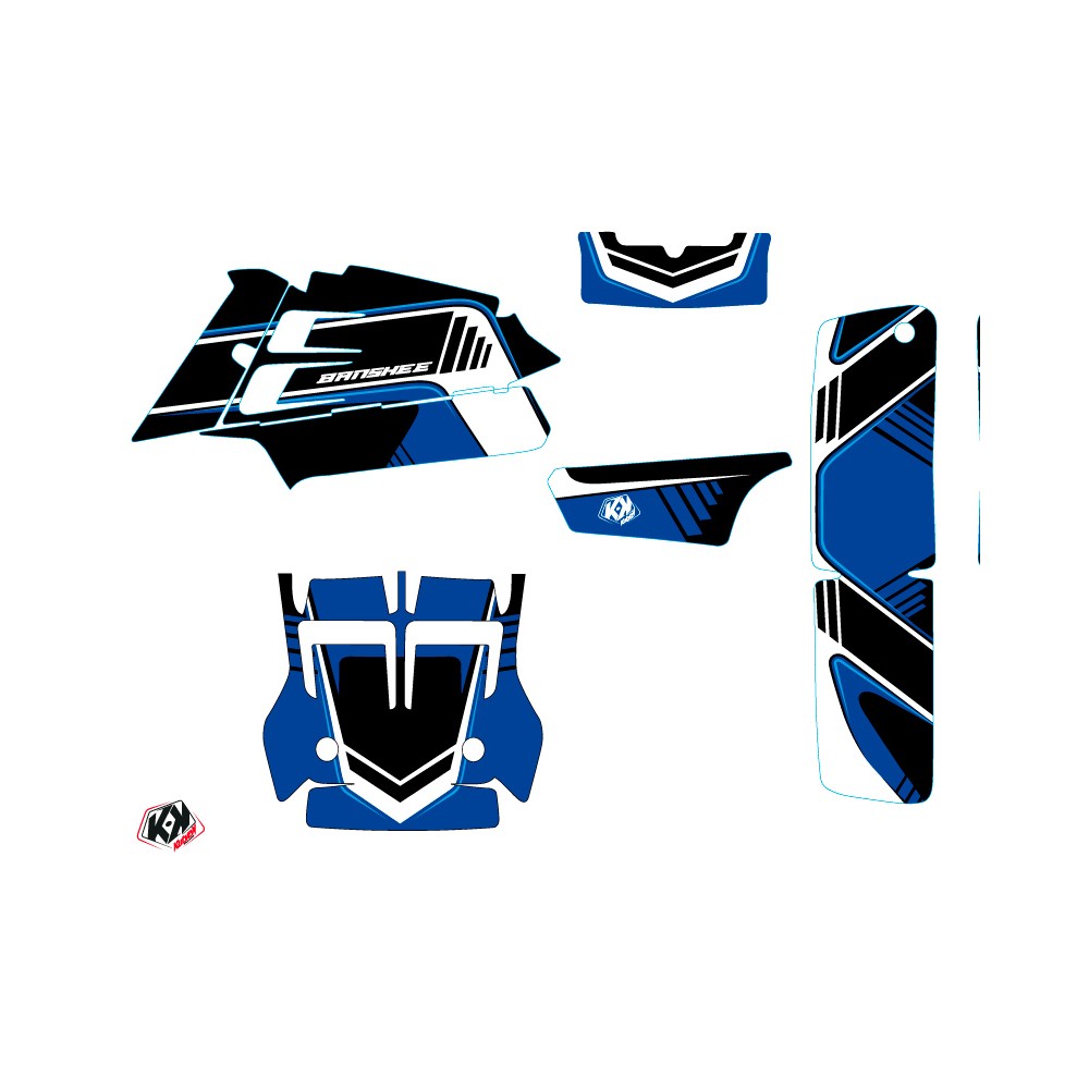 Kit D Co Quad Corporate Yamaha Banshee Bleu