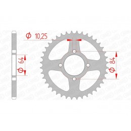 Couronne AFAM acier  LTZ 03/08