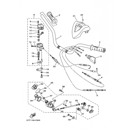 GM-Hyd 85120 Câble 3/8 x 205-1/2’’  MS - Levier - 247-121