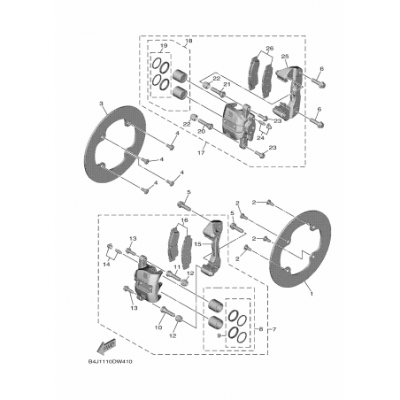 FRONT BRAKE CALIPER