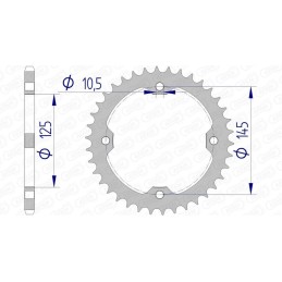 Couronne AFAM aluminium 13407