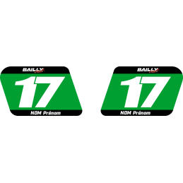 2 STICKERS PERSONALISES DE...