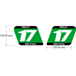 2 STICKERS PERSONALISES DE...