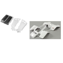 Kit plastique blanc /bleu...